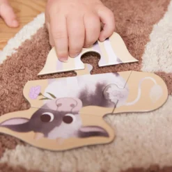 Online Set de 3 puzzles Mes premiers puzzles Animaux de la ferme Puzzle