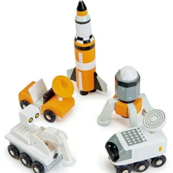 Tender Leaf Set de 5 véhicules voyageurs de l'espace en bois