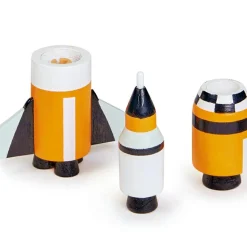 Tender Leaf Set de 5 véhicules voyageurs de l'espace en bois