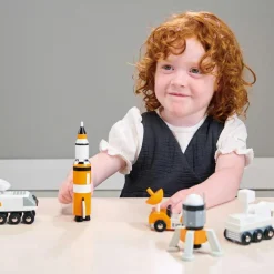 Tender Leaf Set de 5 véhicules voyageurs de l'espace en bois