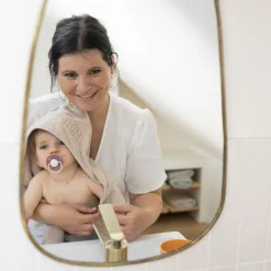 Trois Kilos Sept Set de bain Mini nous Sable (70 x 70 cm)