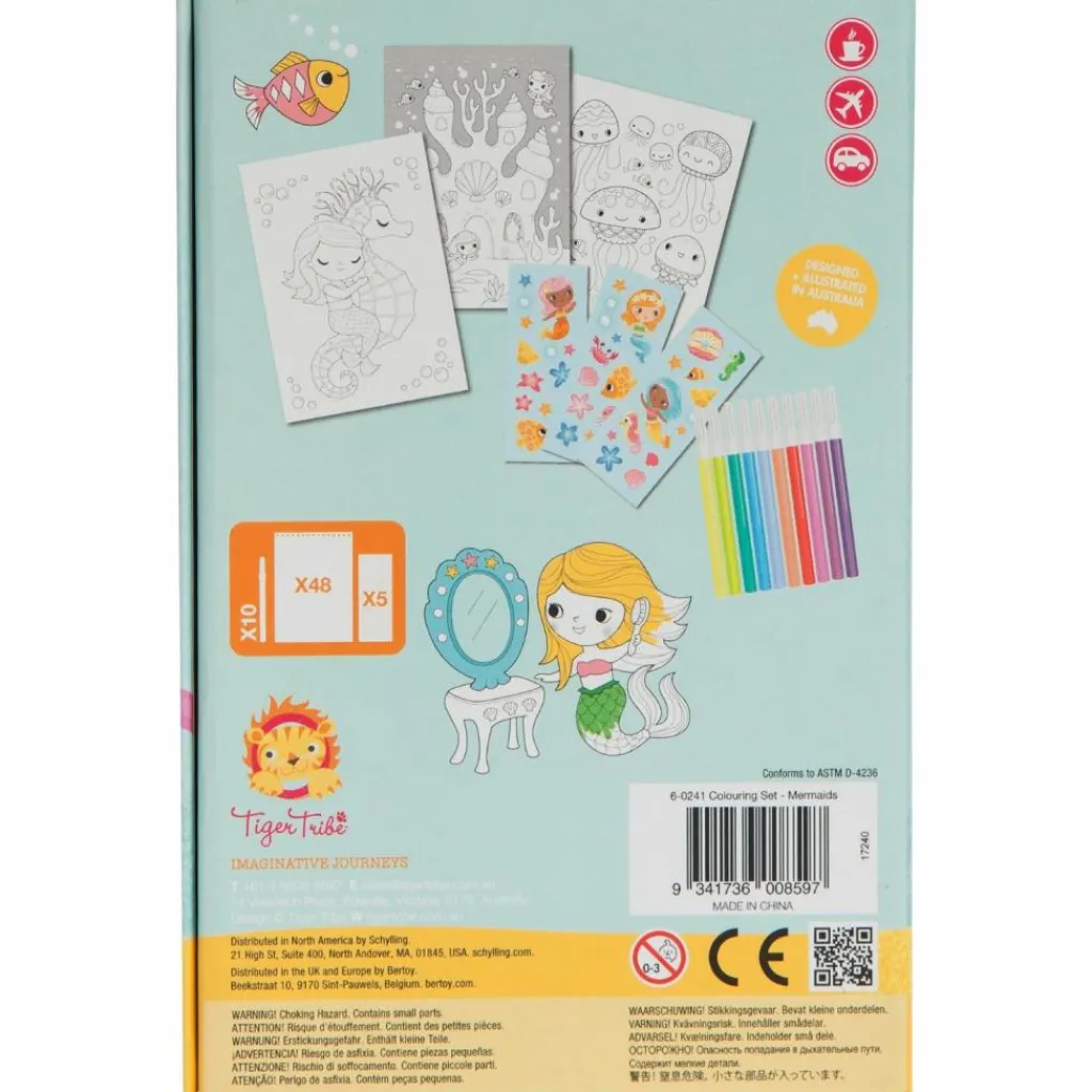 Tiger Tribe Set de coloriage sirènes