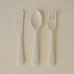 Mushie Set de couverts Ivory
