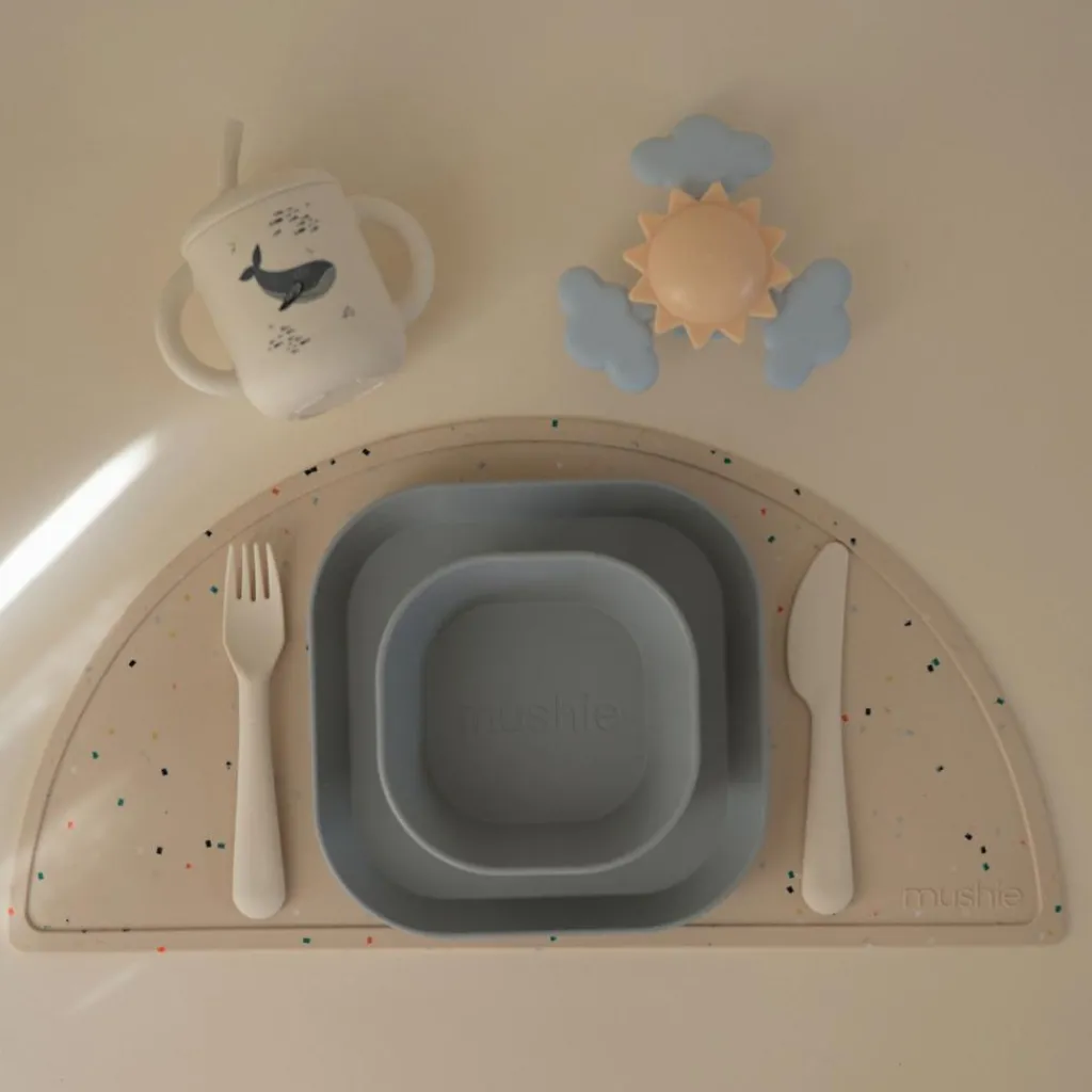 Mushie Set de couverts Ivory