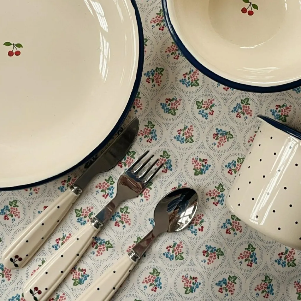 Konges Slojd Set de couverts Navy dots