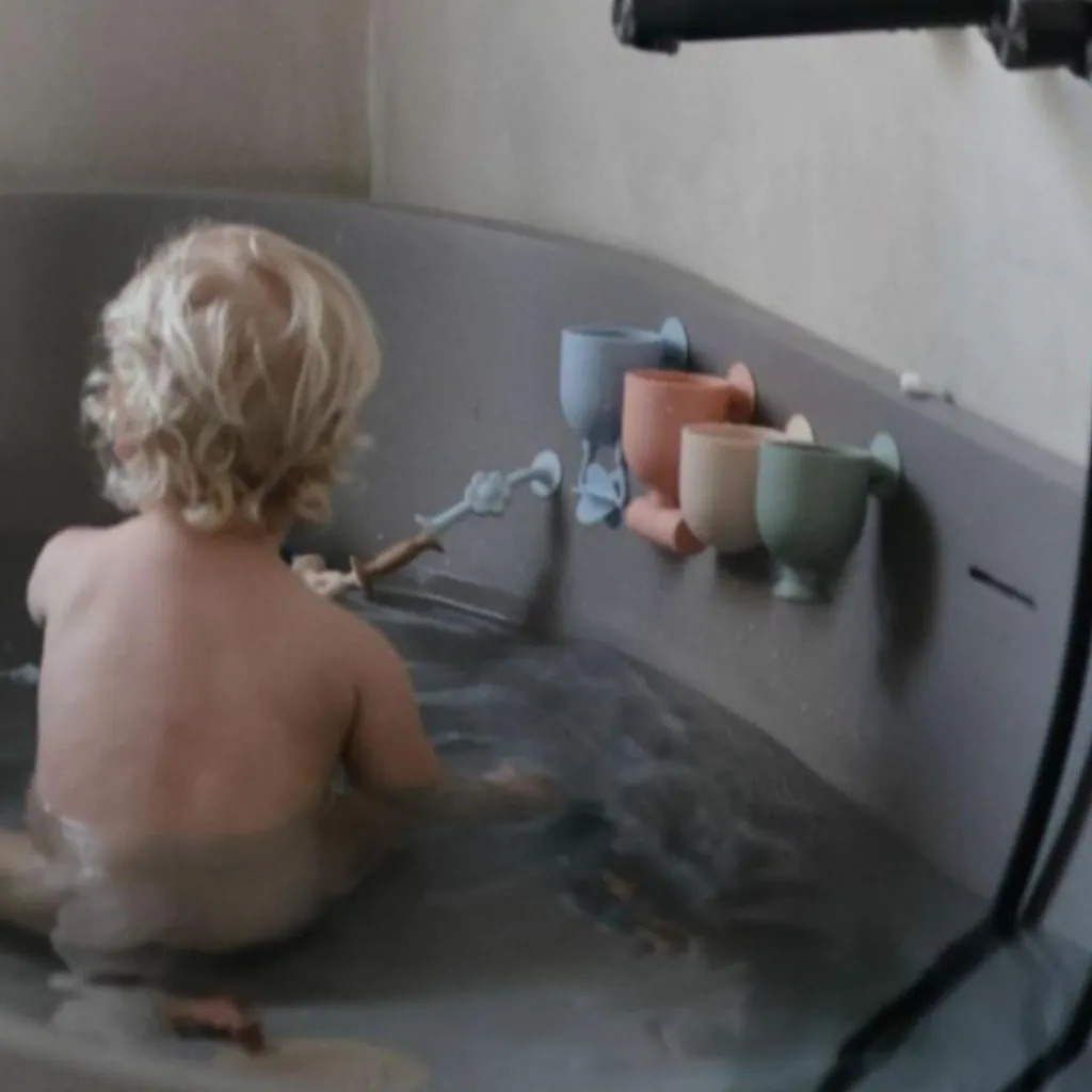 Mushie Set de jouets de bain Pour and Play (4 pièces)