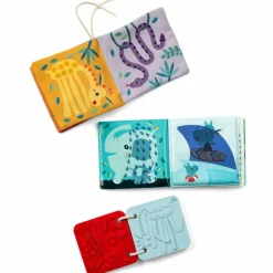 Lilliputiens Set de naissance 3 livres sensoriels Jungle