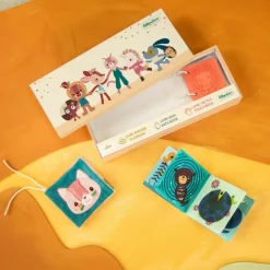 Lilliputiens Set de naissance 3 livres sensoriels Jardin