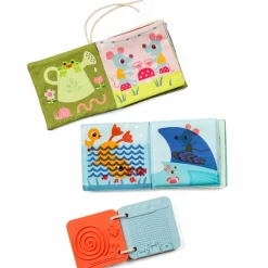 Lilliputiens Set de naissance 3 livres sensoriels Jardin