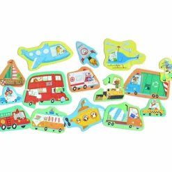 Online Set de puzzles Les moyens de transport Puzzle