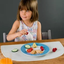 Kindsgut Set de table Arc-en-ciel Gris clair