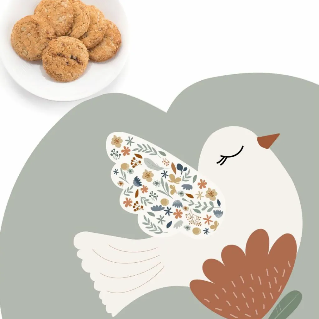 Charlie et Suzie Set de table colombe Lili Rose personnalisable