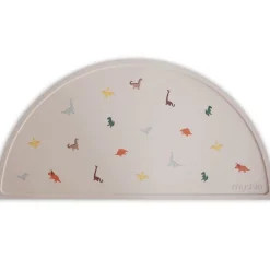 Mushie Set de table en silicone Dinosaure