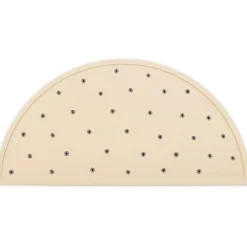 Mushie Set de table en silicone Black daisy