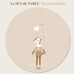 Clearance Set de table Faon personnalisable Set De Table