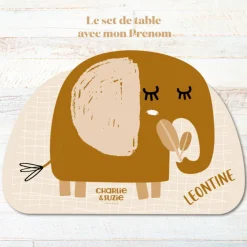 Clearance Set de table Éléphant Isidore personnalisable Set De Table