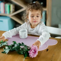 Kindsgut Set de table Nuage Rose pâle