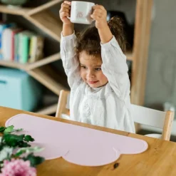 Kindsgut Set de table Nuage Rose pâle