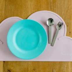 Kindsgut Set de table Nuage Rose pâle