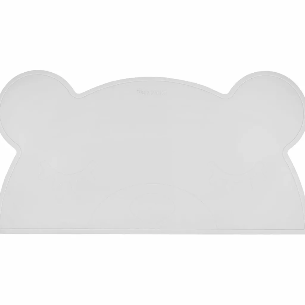 Kindsgut Set de table Ours Gris clair