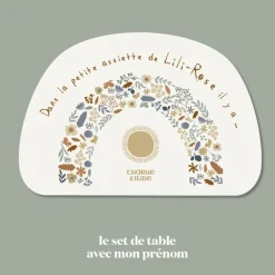 New Set de table Rainbow Lili Rose personnalisable Set De Table