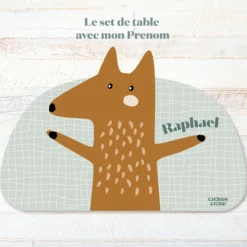 Clearance Set de table Renard Edgar personnalisable Set De Table