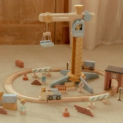 Hot Set grue et chantier de construction en bois Petites Voitures, Véhicules Et Circuits
