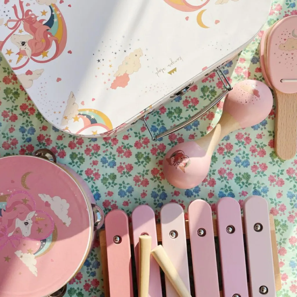 Hot Set instruments musique Licorne (4 pièces) Eveil Musical