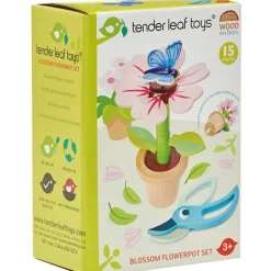 Tender Leaf Set pot de fleur en bois