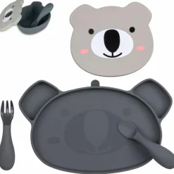 TUM TUM Set repas en silicone Koala (4 pièces)