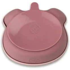 TUM TUM Set repas en silicone Ourson Rose (4 pièces)