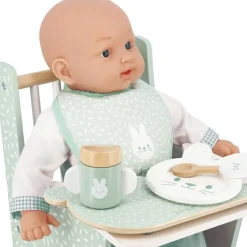Janod Set repas Zen en bois pour poupon