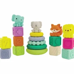 Infantino Set sensoriel 18 pièces encastrables