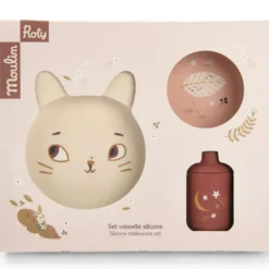 Moulin Roty Set vaisselle silicone Après la pluie