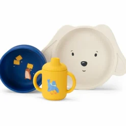 Online Set vaisselle silicone Puce et Pilou Coffret Repas