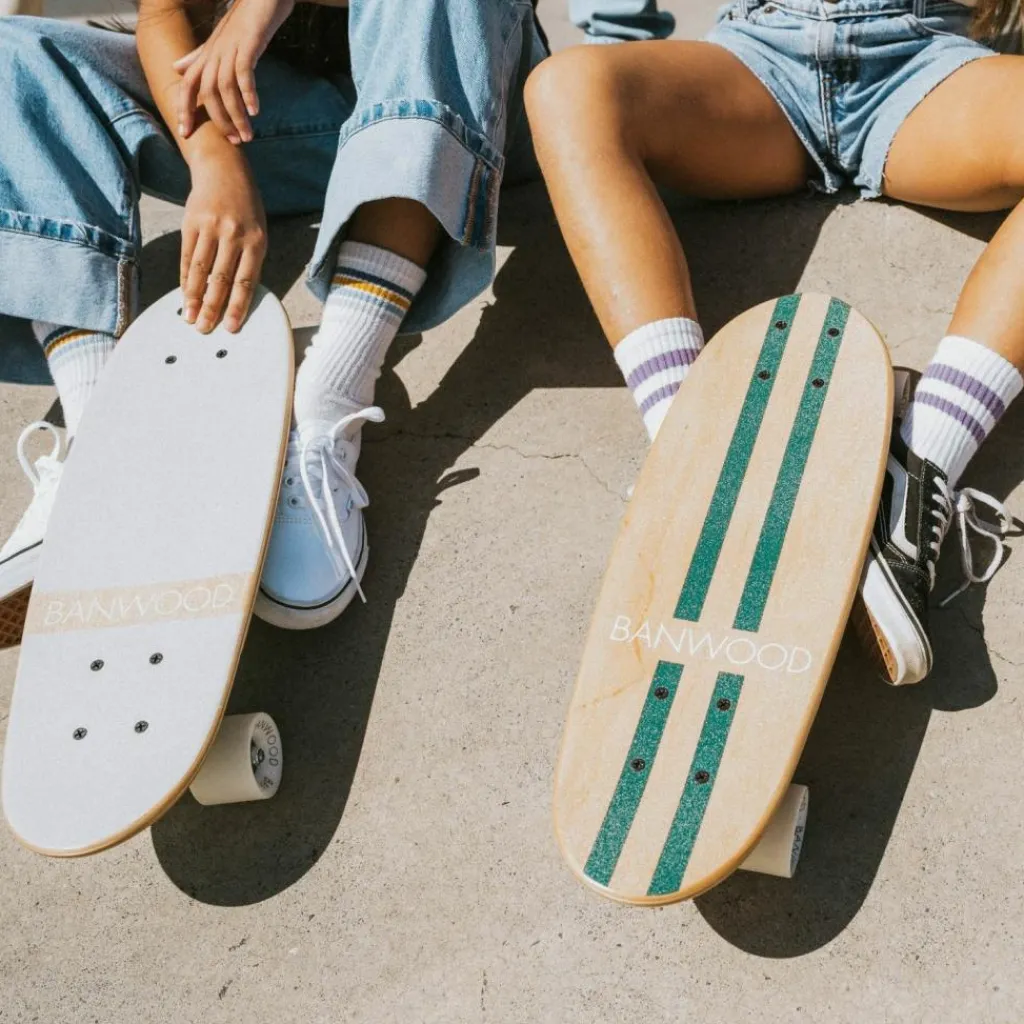 Banwood Skateboard bleu vert
