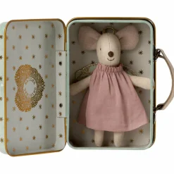 Maileg Souris Ange dans sa valisette Petite sœur