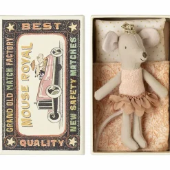 Maileg Souris Princesse Petite sœur dans sa boîte assortie