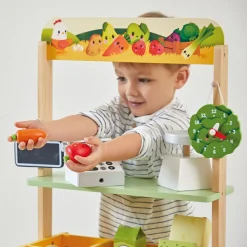 Outlet Stand de marché Ferme avec accessoires (32 accessoires) Marchand