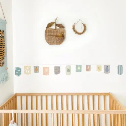 Mimi'lou Sticker frise murale Lampions Bleus