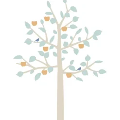 Mimi'lou Sticker géant arbre Big Apple Tree bébé bleu (180 cm)