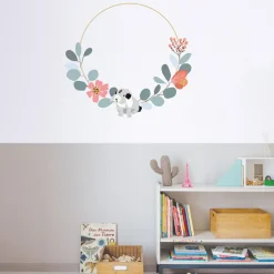 Mimi'lou Sticker Grande couronne fleur Jill (80 x 80 cm)