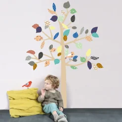 Mimi'lou Sticker mural géant Big Tree arbre à motifs