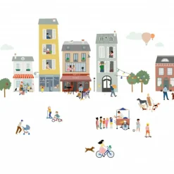 Sale Sticker mural géant Mon Village Stickers Muraux