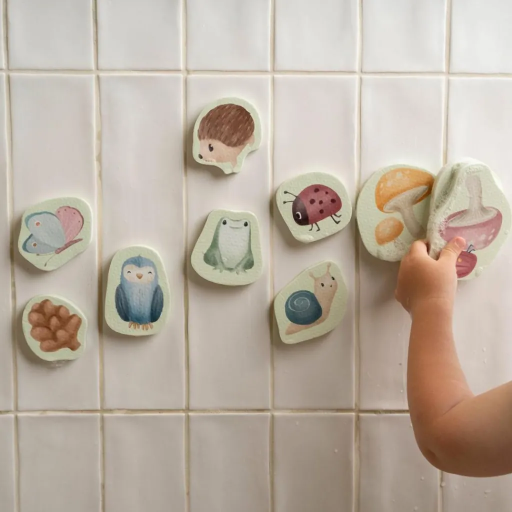 Little Dutch Stickers de bain en mousse Forest Friends