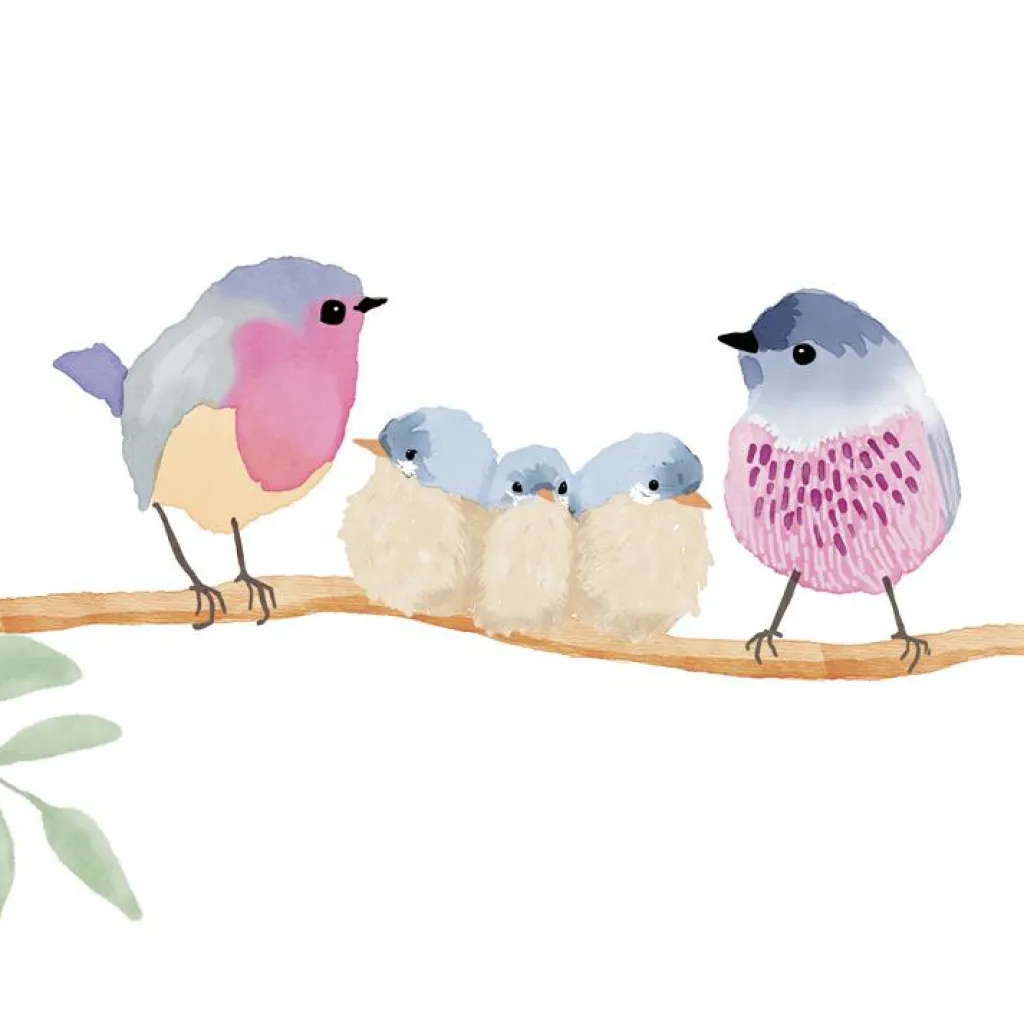 Discount Stickers Easy oiseaux (30 x 30 cm) Stickers Muraux