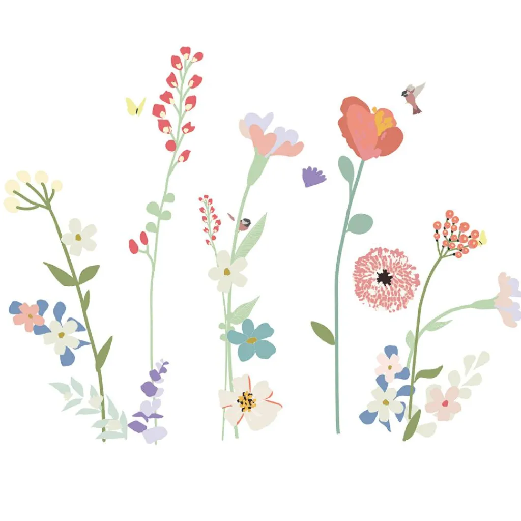 Mimi'lou Stickers géants Fleurs de champs