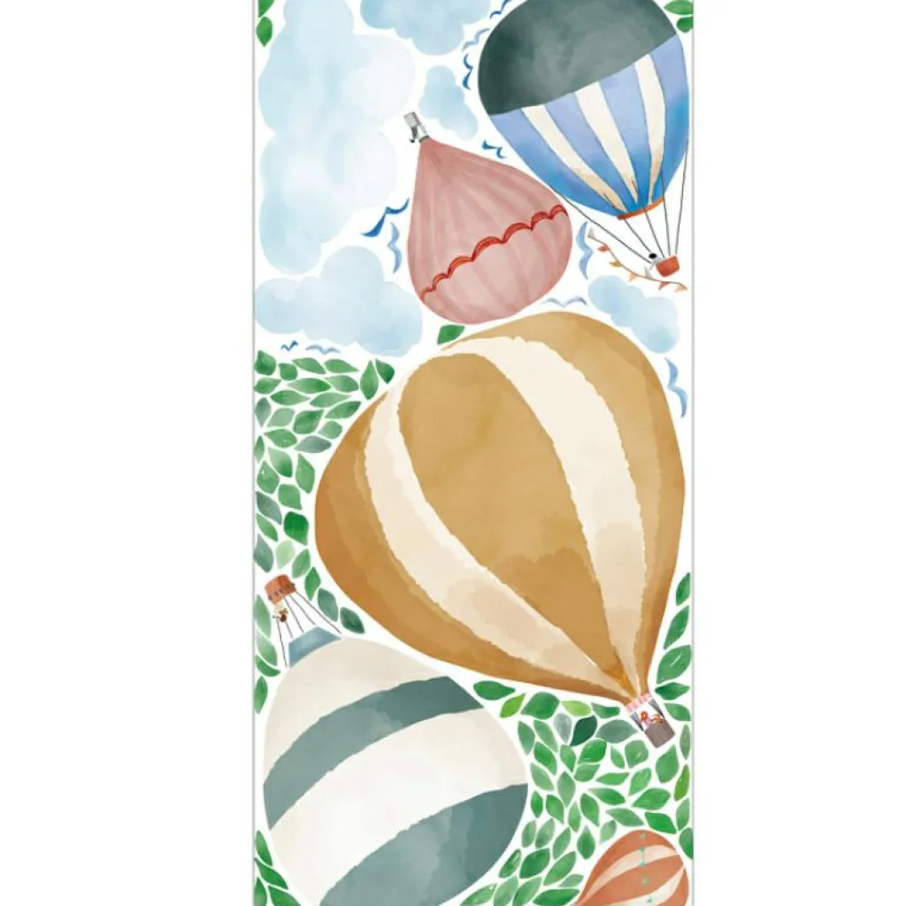Mimi'lou Stickers géants Montgolfière aquarelle