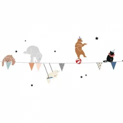 Discount Stickers guirlande cirque (88 x 35 cm) Stickers Muraux