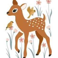 Lilipinso Stickers muraux Jeune cerf (50 x 64 cm)
